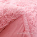 Faux Fur Fluffy Bedding Duvet Comforter Cover Set